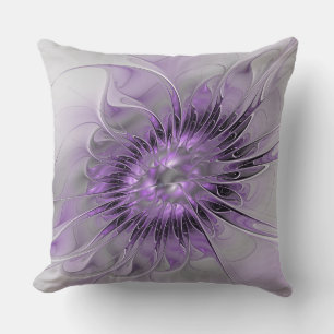 Lavendel Bloem Droom Modern Abstracte Fractale Kun Kussen