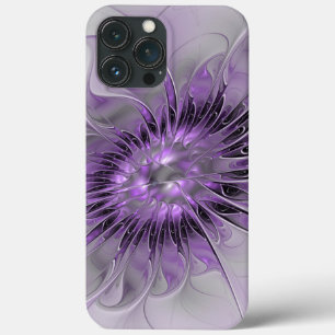 Lavendel Bloem Droom Moderne Abstracte Fractale Ku Case-Mate iPhone Case