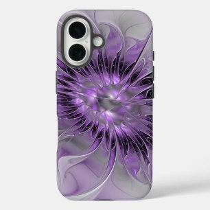Lavendel Bloem Droom Moderne Abstracte Fractale Ku iPhone 16 Hoesje