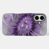 Lavendel Bloem Droom Moderne Abstracte Fractale Ku Case-Mate iPhone Case (Achterkant (horizontaal))