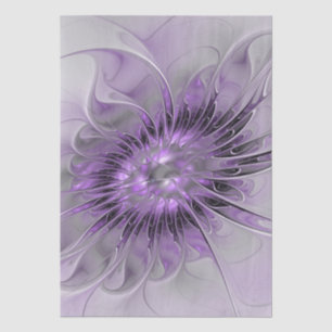 Lavendel Bloem Droom Moderne Abstracte Fractale Ku Tissuepapier
