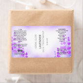 Lavendel bloem druppelaar flesjes labels (Insitu)