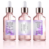 Lavendel bloem druppelaar flesjes labels