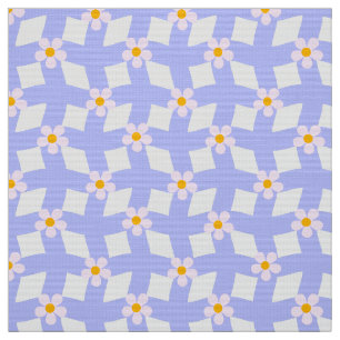 Lavendel Bloem Geometrisch Stof per Yard