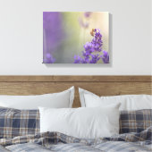 Lavendel Bloem Honingbij Natuur Foto Canvas Afdruk (Insitu (Slaapkamer))