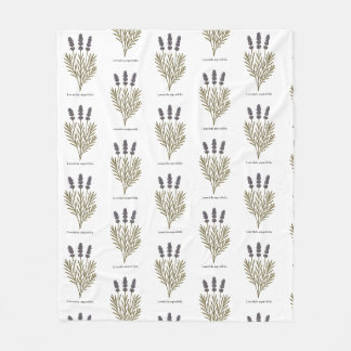 Lavendel Bloem Illustratie Fleece Deken