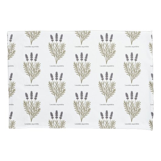  Lavendel Bloem Illustratie Kussensloop (Voorkant)