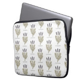 Lavendel Bloem Illustratie Laptop Sleeve (Voorkant Links)