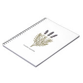 Lavendel Bloem Illustratie Notitieboek (Linkerzijde)