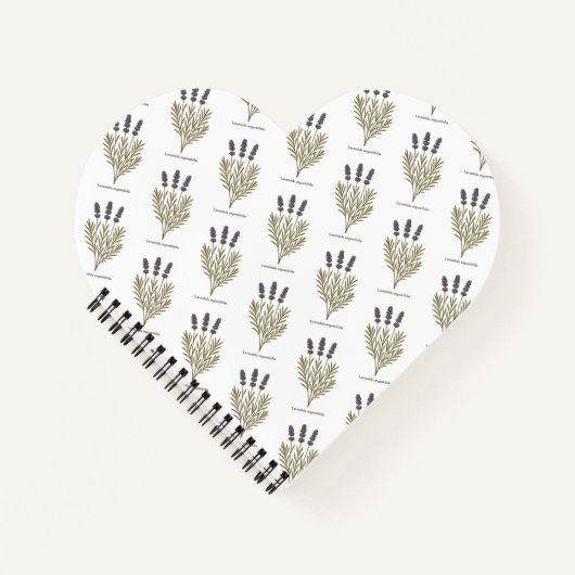  Lavendel Bloem Illustratie Notitieboek (Voorkant)