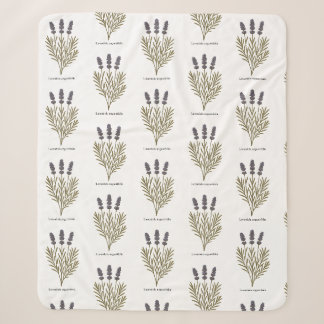Lavendel Bloem Illustratie Sherpa Deken