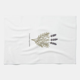  Lavendel Bloem Illustratie Theedoek