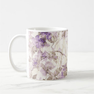 Lavendel Bloem Koffiemok Elegante Paarse Botanis