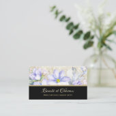 Lavendel Bloem Make-up Artiest Visitekaartje (Staand voorkant)