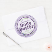 Lavendel bloem Paarse body boter labels (Envelop)