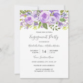 Lavendel Bloem Roze Trouw Verlovingsfeest Kaart (Voorkant)