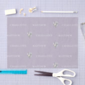Lavendel Bloem Wit Namen Trouw Tissue Tissuepapier (Craft)