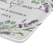 Lavendel bloemblaadjes eucalyptus groen meneer het snijplank (Hoek)