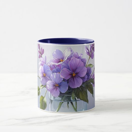 Lavendel Bloemboeket Bloem Koffie Mok (Midden)