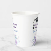 Lavendel Bloemen Afstuderen Papieren Bekers (Links)