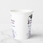 Lavendel Bloemen Afstuderen Papieren Bekers (Rechts)