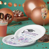 Lavendel Bloemen Afstuderen Papieren Bordje