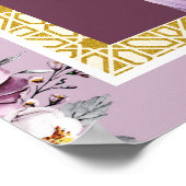 Lavendel Bloemen Anand Karaj Bruiloft Welkomstbord Poster (Hoek)