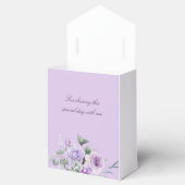 Lavendel Bloemen Baby shower Dank u Bedankdoosjes (Geopend)