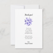 Lavendel Bloemen baby shower dank u opmerking Bedankkaart (Voorkant)