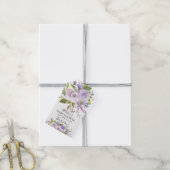 Lavendel Bloemen Baby shower Favor Gift Label Cadeaulabel (Met Touw)
