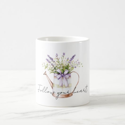 Lavendel Bloemen Boog Koffiemok (Center)