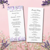 Lavendel Bloemen Botanische Bruiloft Programma Kaa