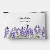 Lavendel bloemen bruidsmeisje etui (Achterkant)