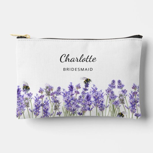 Lavendel bloemen bruidsmeisje etui (Voorkant)
