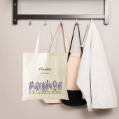 Lavendel bloemen bruidsmeisje tote bag