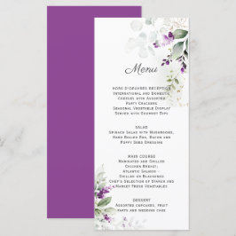 Lavendel Bloemen Bruiloft Menu