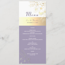 Lavendel Bloemen Bruiloft Menu