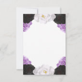 Lavendel Bloemen Bruiloft Save the Date Kaart (Achterkant)