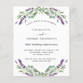 Lavendel bloemen budget 50e trouwdag (Voorkant)