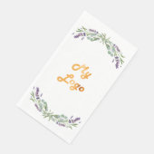 Lavendel bloemen business logo servet (Hoek)