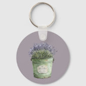 Lavendel Bloemen Droom Sleutelhanger (Voorkant)
