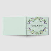 Lavendel bloemen eucalyptus salie groene bruiloft gastenboek (Volledig)