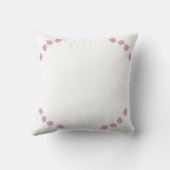 Lavendel Bloemen Familie Naam Kussen (Achterkant)