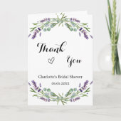 Lavendel bloemen foto Vrijgezellenfeest dank u Kaart (Voorkant)