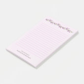 Lavendel Bloemen Gepersonaliseerd met Naam Post-it Post-it® Notes (Schuin)