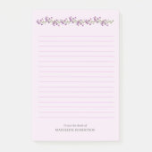 Lavendel Bloemen Gepersonaliseerd met Naam Post-it Post-it® Notes (Voorkant)