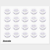 Lavendel bloemen geurende suiker scrub ronde sticker (Vel)