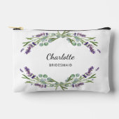 Lavendel bloemen groen bruidsmeisje etui (Voorkant)