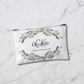 Lavendel bloemen groen naam monogram etui
