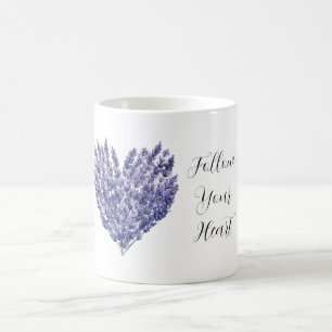 Lavendel Bloemen Hart Koffiemok